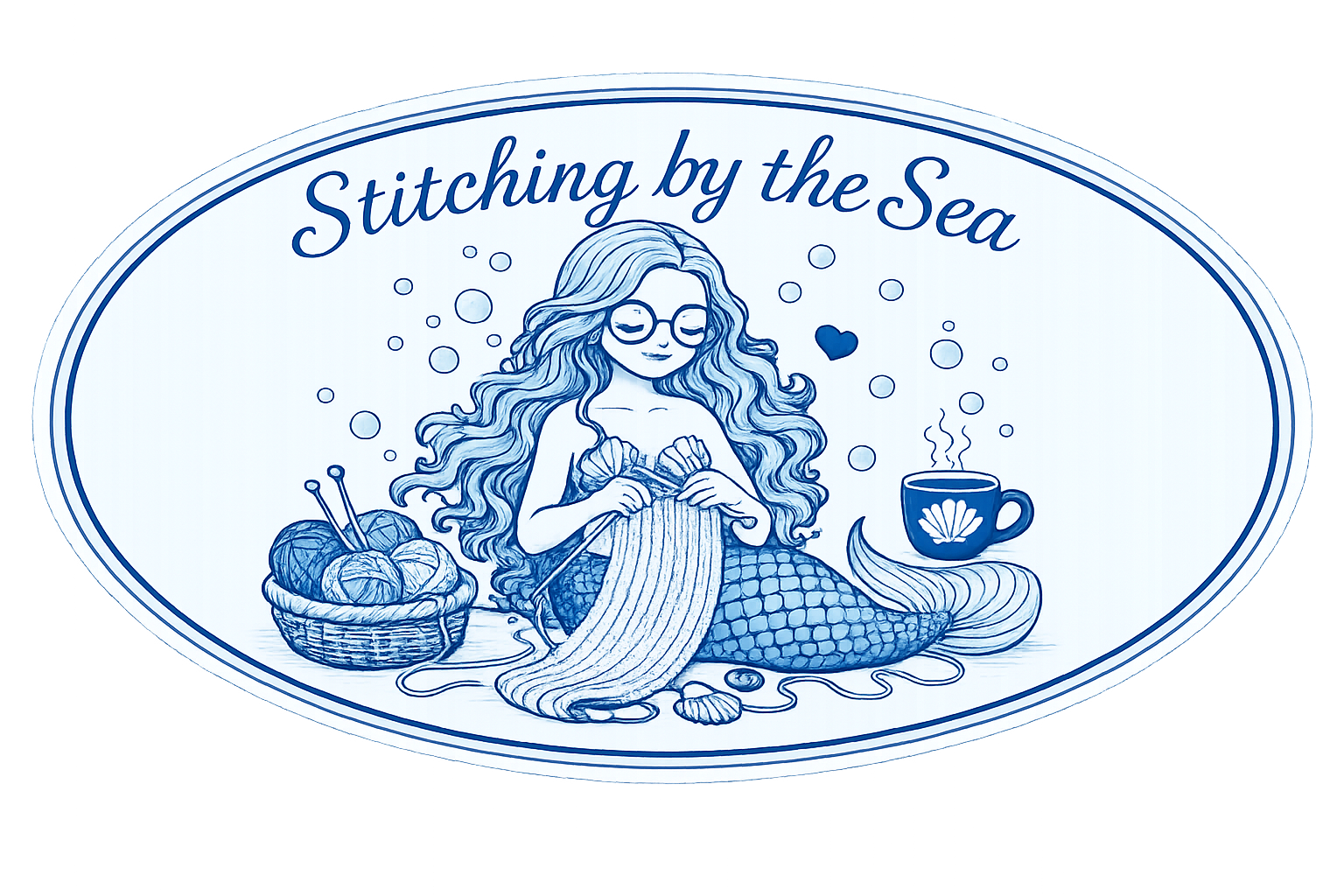 Stitching by the Sea logo